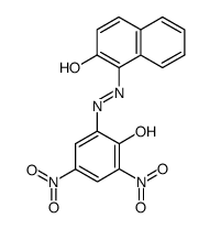 1-[(2-hydroxy-3,5-dinitrophenyl)azo]-2-naphthol structure