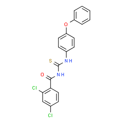 2,4-dichloro-N-{[(4-phenoxyphenyl)amino]carbonothioyl}benzamide Structure