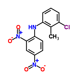 3-Chloro-N-(2,4-dinitrophenyl)-2-methylaniline Structure