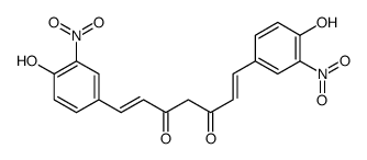 1,7-bis(4-hydroxy-3-nitrophenyl)hepta-1,6-diene-3,5-dione结构式