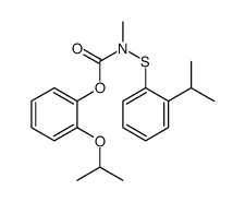 (2-propan-2-yloxyphenyl) N-methyl-N-(2-propan-2-ylphenyl)sulfanylcarbamate结构式