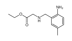 (2-Amino-5-methyl-benzylamino)-acetic acid ethyl ester结构式