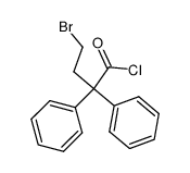 4-bromo-2,2-diphenylbutyric acid chloride结构式