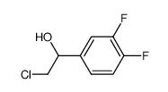 2-氯-1-(3,4-二氟苯基)乙醇结构式