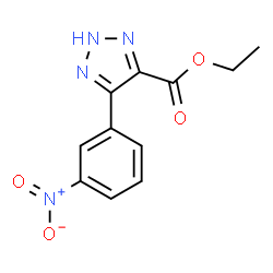 5-(3-Nitrophenyl)-1H-1,2,3-triazole-4-carboxylic acid ethyl ester picture