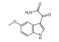 2-(5-Methoxy-1H-indol-3-yl)-2-oxoacetamide structure