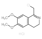 1-(chloromethyl)-6,7-dimethoxy-3,4-dihydroisoquinoline结构式