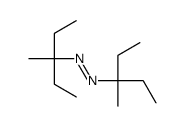 bis(3-methylpentan-3-yl)diazene结构式