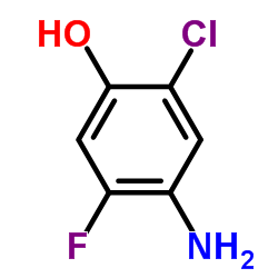 Phenol,4-amino-2-chloro-5-fluoro- Structure
