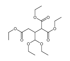triethyl 2-(diethoxymethyl)propane-1,1,3-tricarboxylate结构式