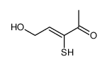 3-Penten-2-one, 5-hydroxy-3-mercapto- (9CI)结构式