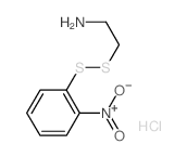 Ethanamine,2-[(2-nitrophenyl)dithio]-, hydrochloride (1:1) structure