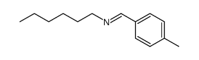 N-(4-methylbenzylidene)hexan-1-amine Structure