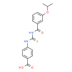 4-[[[[3-(1-METHYLETHOXY)BENZOYL]AMINO]THIOXOMETHYL]AMINO]-BENZOIC ACID Structure
