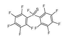 Bis(pentafluorophenyl)fluorophosphine sulfide structure