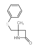 4-methyl-4-(phenylsulfanylmethyl)azetidin-2-one结构式