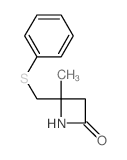 4-methyl-4-(phenylsulfanylmethyl)azetidin-2-one structure