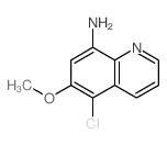 5-chloro-6-methoxy-quinolin-8-amine structure