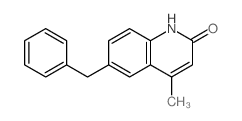 6-benzyl-4-methyl-1H-quinolin-2-one结构式