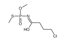 4-chloro-N-[methoxy(methylsulfanyl)phosphoryl]butanamide Structure