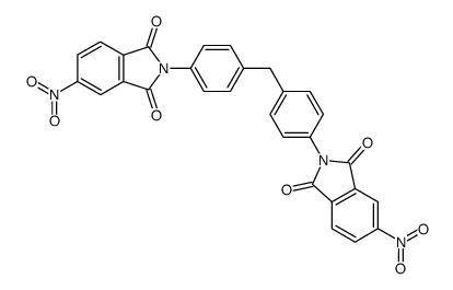 5,5'-dinitro-2,2'-(4,4'-methanediyl-diphenyl)-bis-isoindole-1,3-dione Structure