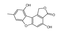 4,10-dihydroxy-8-methyl-1H-benzo[d]benzo[1,2-b:3,4-c']difuran-3-one结构式