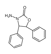 (4S,5S)-3-amino-4,5-diphenyl-1,3-oxazolidin-2-one结构式