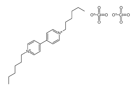 1-hexyl-4-(1-hexylpyridin-1-ium-4-yl)pyridin-1-ium,diperchlorate Structure