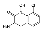 3-amino-8-chloro-1-hydroxy-3,4-dihydroquinolin-2-one结构式