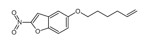 5-hex-5-enoxy-2-nitro-1-benzofuran Structure