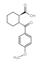 trans-2-(4-methoxybenzoyl)cyclohexane-1-carboxylic acid结构式