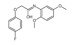 N-(2,5-dimethoxyphenyl)-2-(4-fluorophenoxy)acetamide结构式