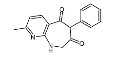 2-methyl-6-phenyl-8,9-dihydropyrido[2,3-b]azepine-5,7-dione结构式