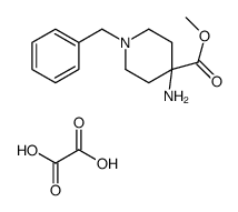 methyl 4-amino-1-benzylpiperidine-4-carboxylate,oxalic acid结构式