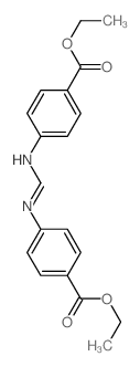 ethyl 4-[(4-ethoxycarbonylphenyl)iminomethylamino]benzoate structure
