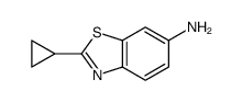 6-Benzothiazolamine,2-cyclopropyl-(9CI) Structure
