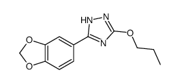 5-(1,3-benzodioxol-5-yl)-3-propoxy-1H-1,2,4-triazole structure