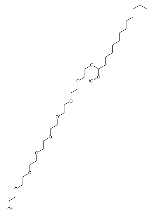 2-[2-[2-[2-[2-[2-[2-[2-(1-hydroperoxytridecoxy)ethoxy]ethoxy]ethoxy]ethoxy]ethoxy]ethoxy]ethoxy]ethanol Structure