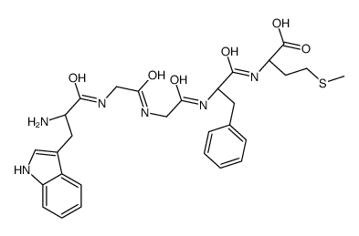 (2S)-2-[[(2S)-2-[[2-[[2-[[(2S)-2-amino-3-(1H-indol-3-yl)propanoyl]amino]acetyl]amino]acetyl]amino]-3-phenylpropanoyl]amino]-4-methylsulfanylbutanoic acid Structure