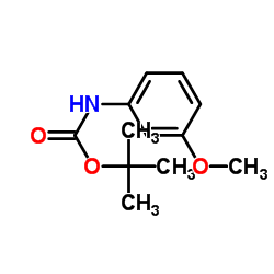 (3-甲氧基苯基)氨基甲酸叔丁酯结构式