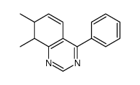 7,8-dimethyl-4-phenyl-7,8-dihydroquinazoline结构式