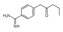 4-(2-oxopentyl)benzenecarboximidamide结构式