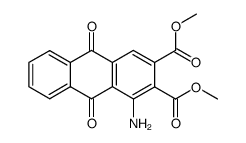 1-Amino-9,10-dioxo-9,10-dihydro-anthracene-2,3-dicarboxylic acid dimethyl ester Structure