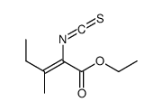 ethyl 2-isothiocyanato-3-methylpent-2-enoate结构式