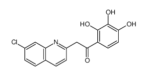 2-(7-chloroquinolin-2-yl)-1-(2,3,4-trihydroxyphenyl)ethanone Structure