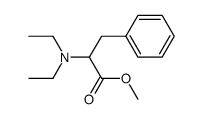 methyl 2-(N,N-diethylamino)-3-phenylpropanoate结构式