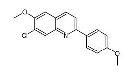 7-chloro-6-methoxy-2-(4-methoxyphenyl)quinoline结构式