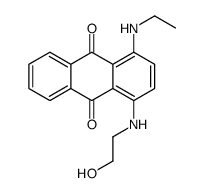 1-(ethylamino)-4-(2-hydroxyethylamino)anthracene-9,10-dione Structure