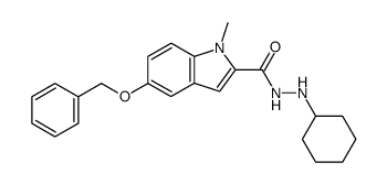 N2-Cyclohexyl-2-(1-methyl-5-benzyloxyindolyl)-carbohydrazid结构式