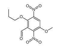 3-methoxy-2,5-dinitro-6-propoxybenzaldehyde结构式